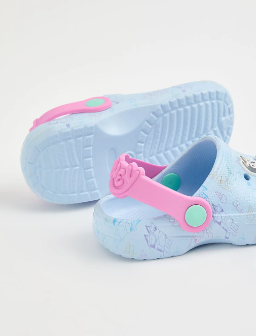 George Bluey character pastel clogs
