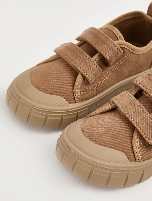 George Double Strap Canvas Trainers