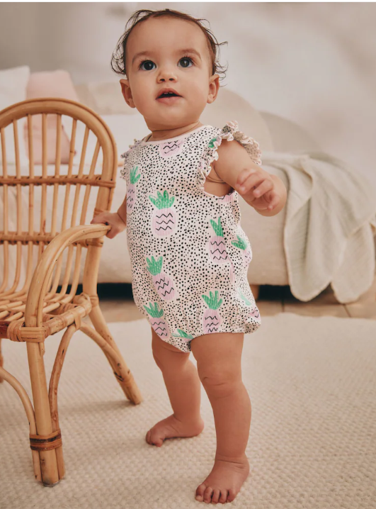 Next Pineapples Print Romper