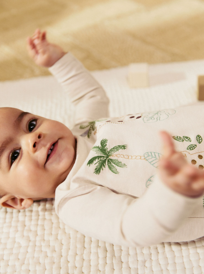 Next Embroided Animal Shirt & Trouser Set