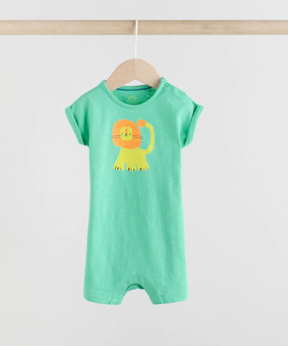 Next Lion Print Romper