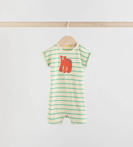 Next Bear Print Romper