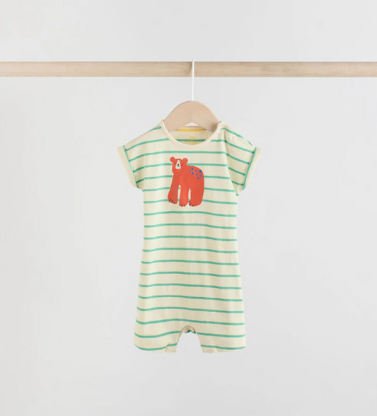 Next Bear Print Romper