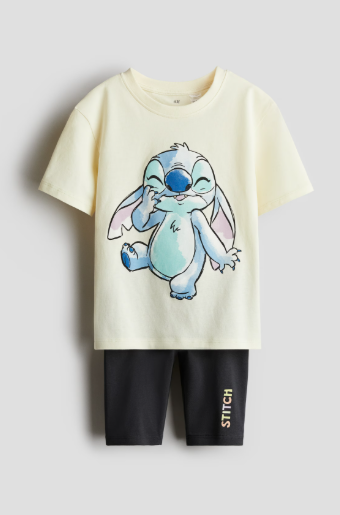 H&M Lilo & Stitch Shirt & Shorts Set