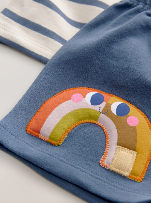 Next Embroided Ladybird Shirt & Shorts Set