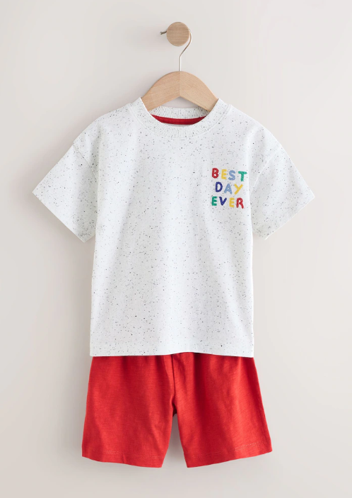 Next "Best Day Ever" Shirt & Shorts Set
