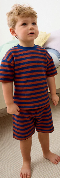 Next Striped Shirt & Shorts Set