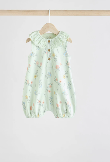 Next Frill Collar Romper