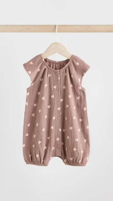 Next Hearts Print Romper