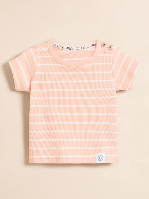 George "Little Angels" T-Shirt and Denim Pinafore Outfit