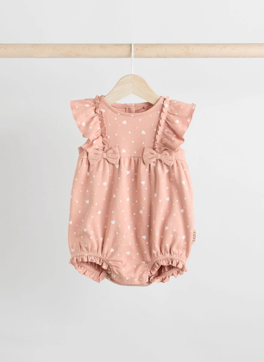 Next Hearts Print Romper