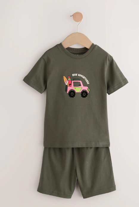 Next "New Adventures" Shirt & Shorts Set
