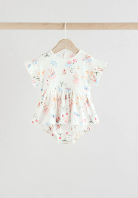 Next Fairy Mouse Print Romper