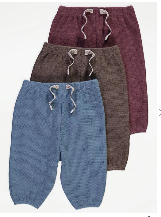 George Pack of 3 Trousers