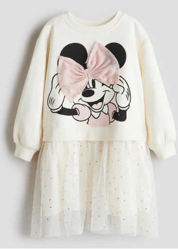 H&M Sweat Dress with Tulle Skirt