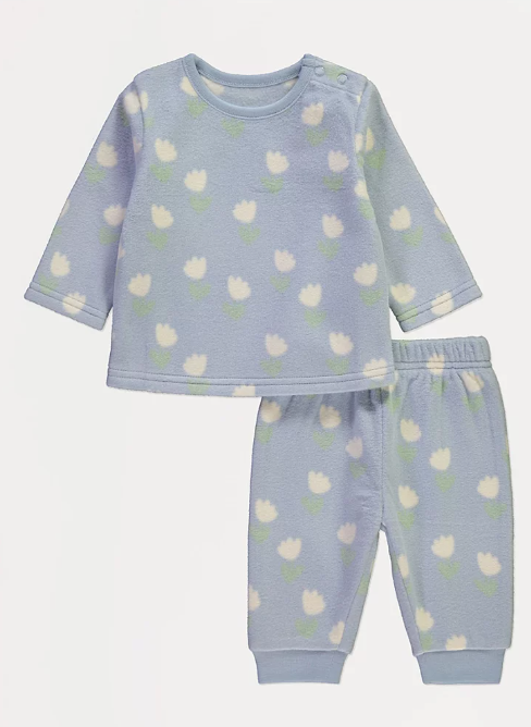 George Fleece Tulip print  Shirt & Trouser Set