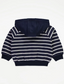 George Striped Zip Up Hoodie