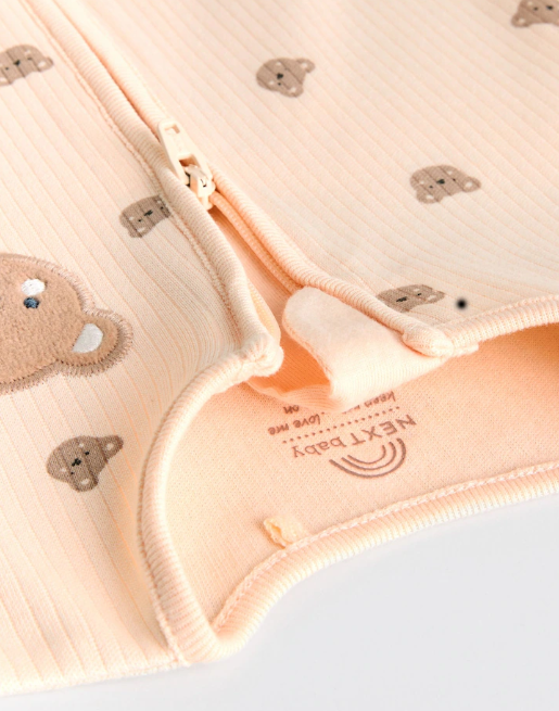 Next Embroidered Bear Sleepsuit