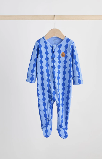 Next Zig Zag print Sleepsuit