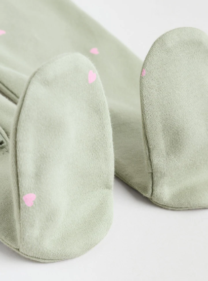 Next Appliqué Cat Face Sleepsuit