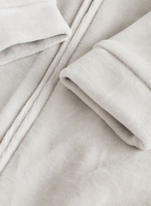 Next Embroided Clouds Velour Sleepsuit