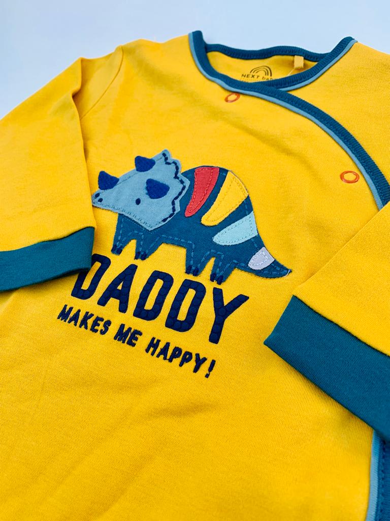 Next "DADDY" Yellow Sleep suit