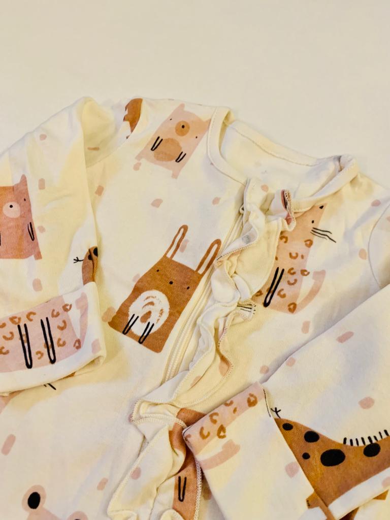 George Safari Themed Sleepsuit