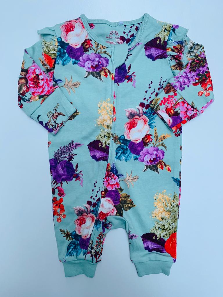 Next  Flowers Themed Sleepsuit