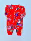 Next Printed Flowers on Red  Sleepsuit