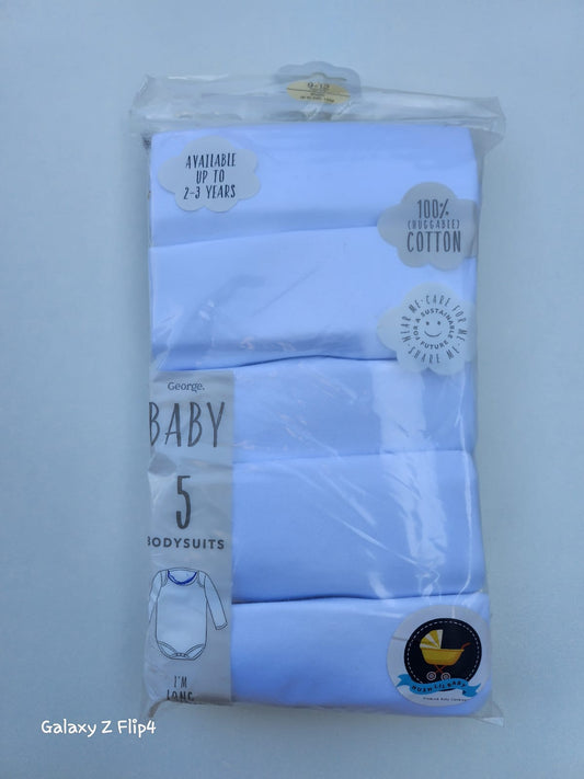 George Pack of 5 Full Sleeve Body suits