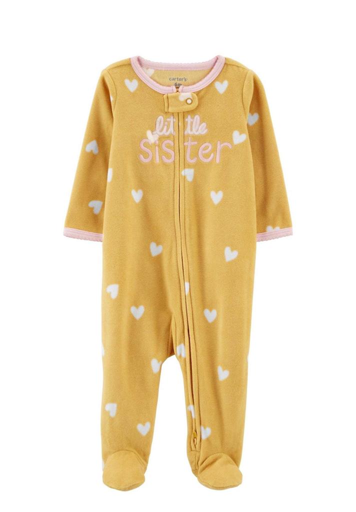 Carter's Embroidered "Little Sister" Sleepsuit