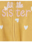 Carter's Embroidered "Little Sister" Sleepsuit