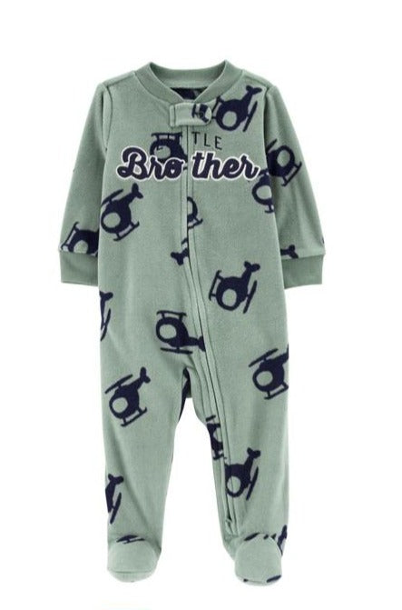 Carter's Embroidered "Little Brother" Sleepsuit