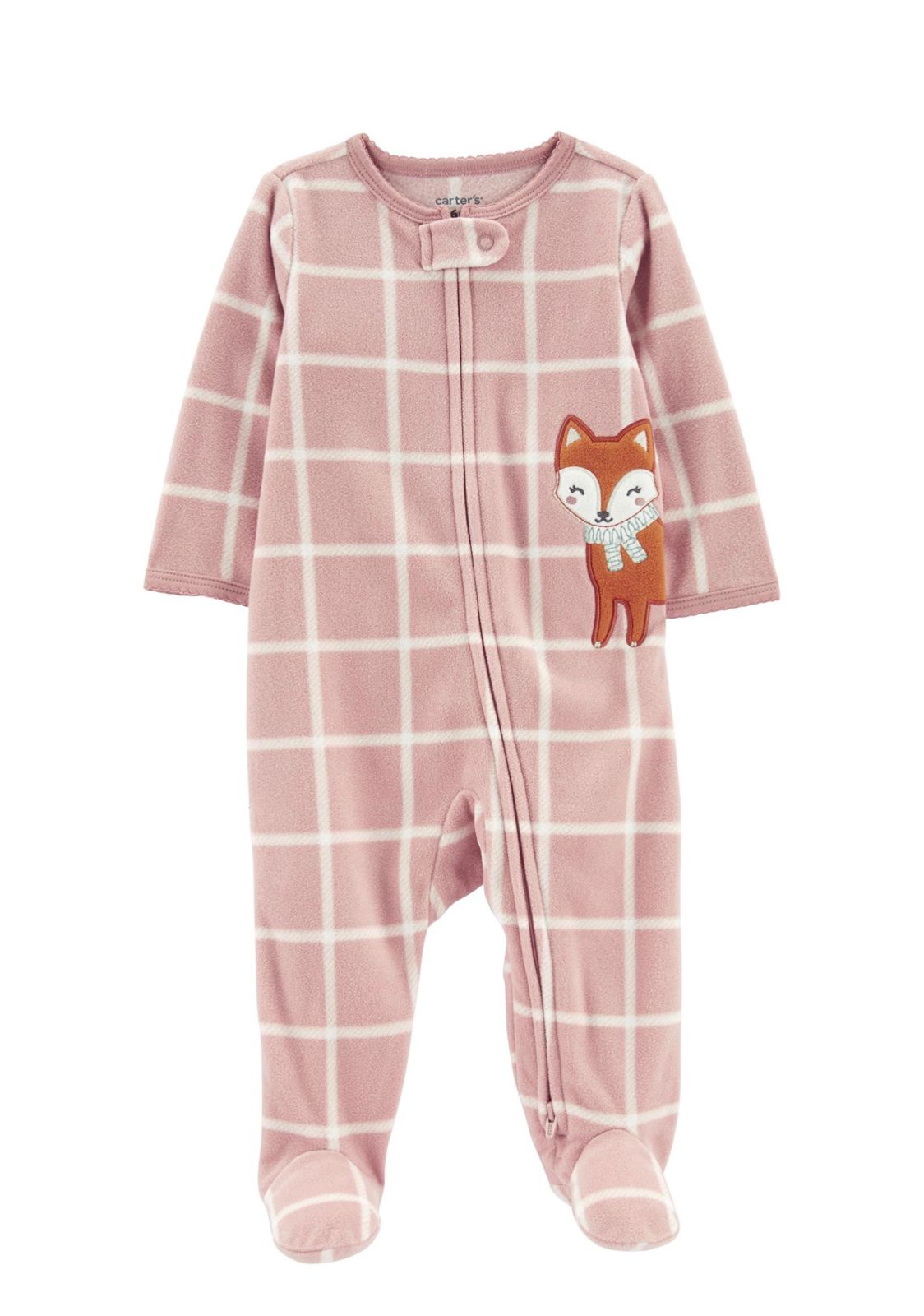 Carter's Appliqued Fox Fleece Sleepsuit