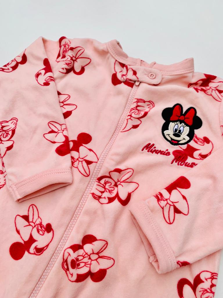 Primark Velour Mini Mouse Sleepsuit