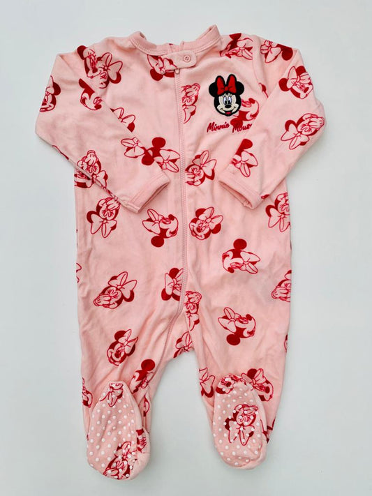 Primark Velour Mini Mouse Sleepsuit