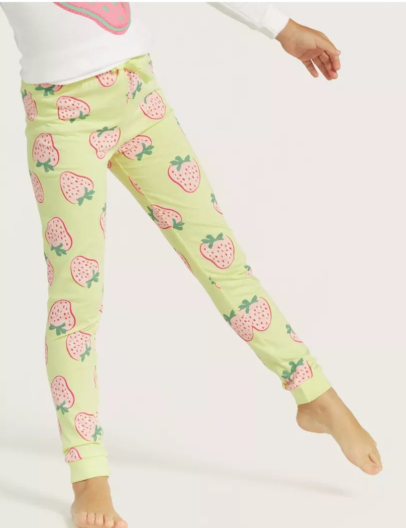 Juniors  Printed Strawberry Shirt & Trouser Set