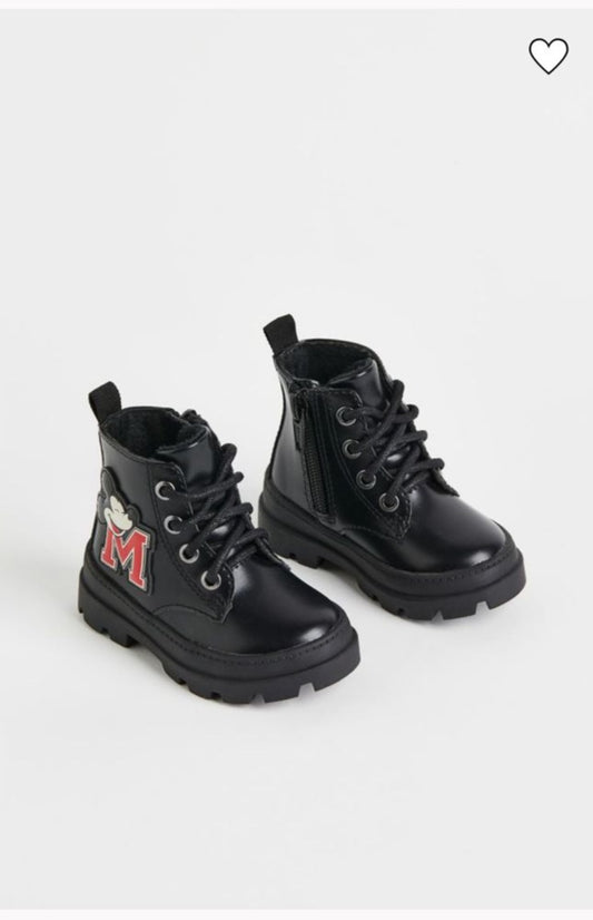 H&M Mickey Black Boots