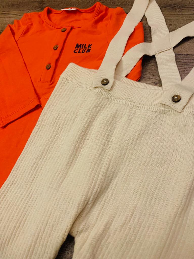 Next Dungarees with Zipped Hoodie