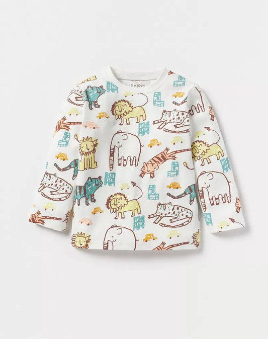 Juniors Animals Shirt & Trouser Set