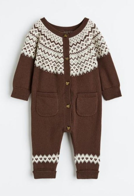 H&M Knitted Sleepsuit