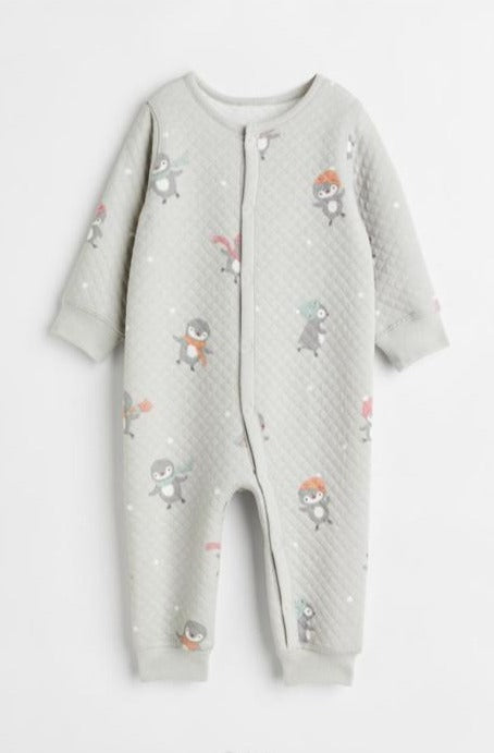 H&M Penguin Print Sleepsuit