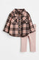 H&M Checked T-Shirt & Trouser Set