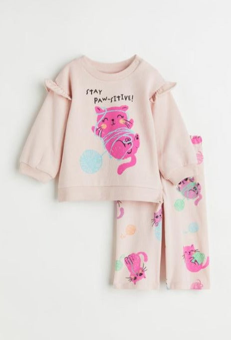 H&M " Stay Paw-Sitive Shirt & Trouser Set