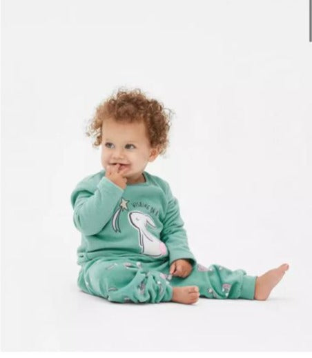 Primark Embroided Bunny Shirt & Trouser Set