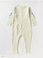 Juniors Embroidered Flower Sleepsuit