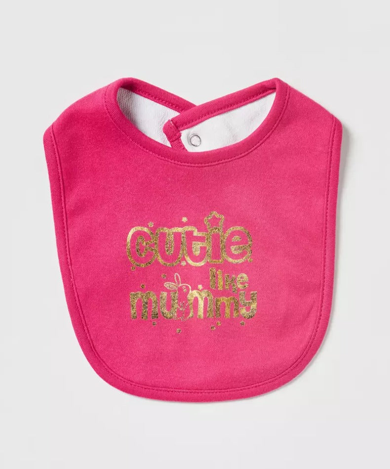 Max Pack of 3 " Cutie like Mummy " Bibs