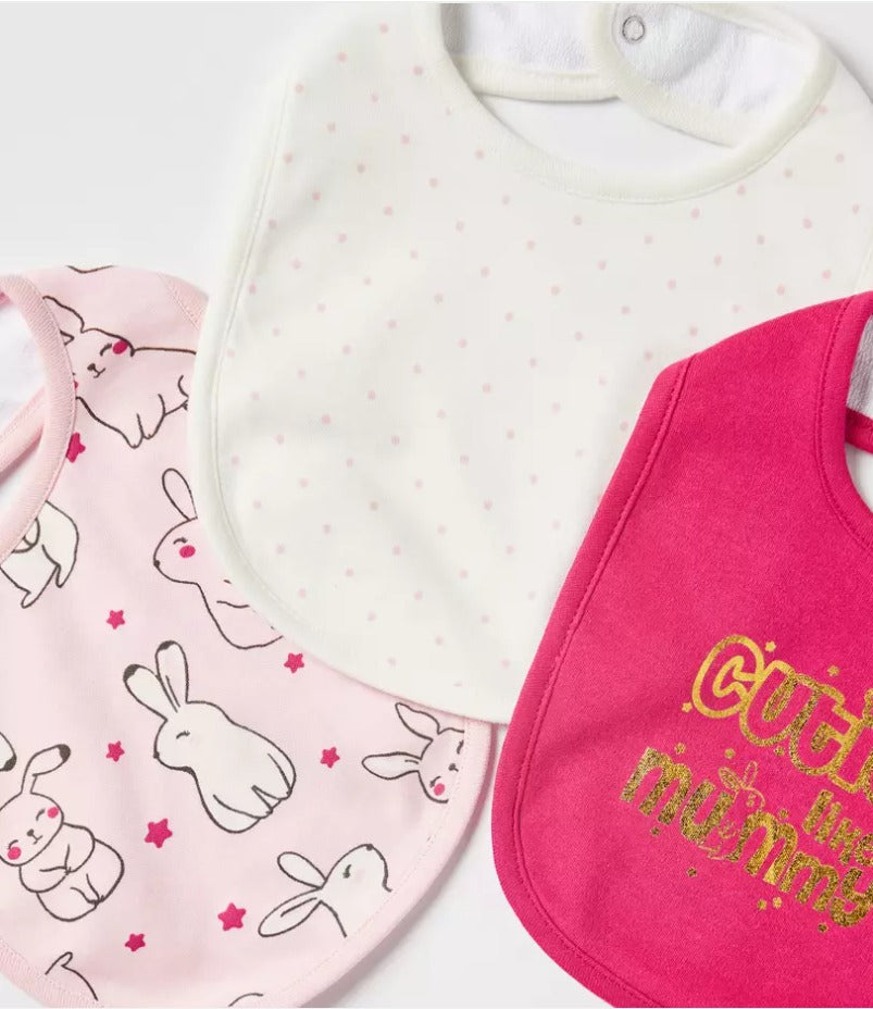 Max Pack of 3 " Cutie like Mummy " Bibs