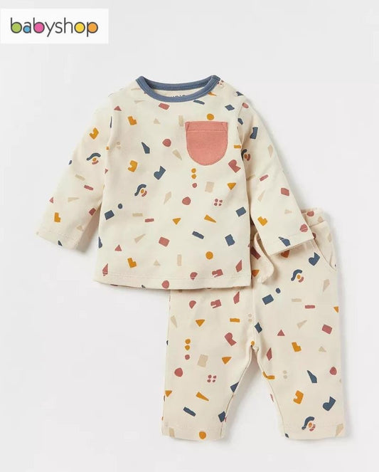 Juniors Printed Shirt & Trouser Set