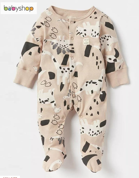 Juniors All Over Dinosaurs Sleepsuit